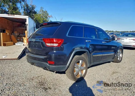 2013 Jeep Grand Cherokee Overland z USA, uszkodzony, nr VIN 1C4RJFCT9DC582276